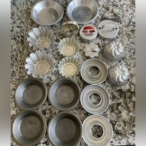Antique Vintage Baking Utensils Cookie Cutters - Lot